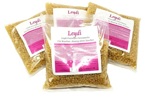 4x Leydi Heisswachs Perlen 800g - Heisswax für Brazilian Waxing