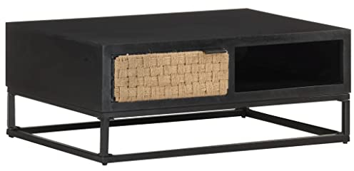 BUKSCYJS Couchtisch kleine Zimmer, Sofatisch, Wohnzimmertisch Couchtisch 90x60x35 cm Mango MassivholzFür Wohnzimmer, Schlafzimmer, Büro, Eingang, Korridor
