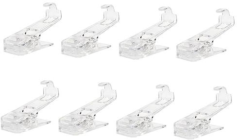 KITANDOVE 8stücke Teiliges Robusten Wäscheklammern Multifunktionale Clips Für Kleidung Handtücher Und Badesachen rutschfeste Und Schonende Fixierung Transparent Für Trocknen Im Freien