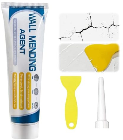 Instant Wall Repair Kit For Home and Office - White Mending Agent and Crack Filler Paste