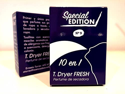 Dryer Fresh Lot de 100 lingettes séchantes parfumées – Adoucissant anti-tabac parfumant pour vêtements durables – Désodorisant professionnel pour vêtements propres – Parfum anti-odeurs pour tissus –