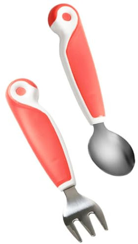 Hohopeti 1satz Babybesteck Für Kleinkinder Ergonomisches Training Utensil Mit Und Für Selbstständiges Mit Praktischem Aufbewahrungsetui
