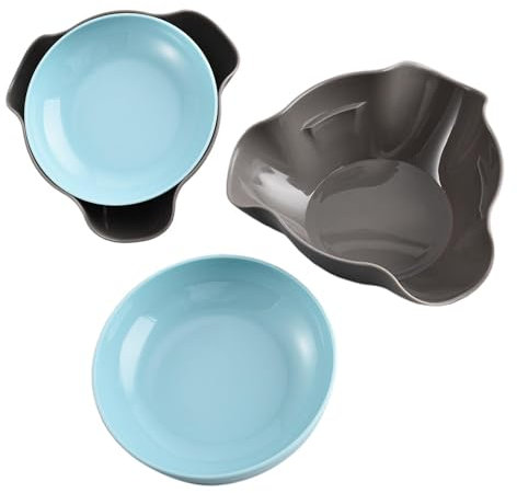 Husoiuy Bol À Snack Double Couche | Bol À Pistaches Double Couche | Stockage De Bonbons En Coquille De Noix Avec Compartiment À Déchets Alimentaires - Pour Pistaches, Cerises, Edamame