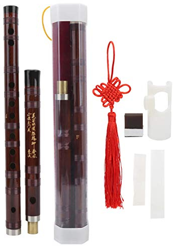 Fafeicy Bambusflöte, F Key Bitter Bambusflöte, Bambusflöten Chinesische Flöte Dizi -Musikinstrument (F-Taste)