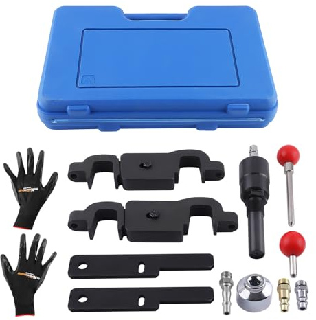 maXpeedingrods Camshaft Alignment Tensioning Locking Timing Tool Kit for Porsche Cayenne Panamera V8 4.5L 4.8L / V6 3.6L Engine, Timing Belt Alignment Tensioner Tool for Audi Q7 9678 9595