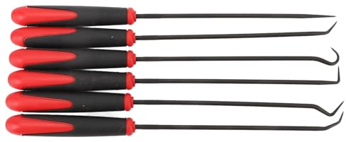 Generic Scegli Set di Ganci, Esercitati Usa 6 Pezzi Pratica Pick Mini Hooks Rycoum Puller per la Sigillatura dell'olio Automobilistico Automobilistico