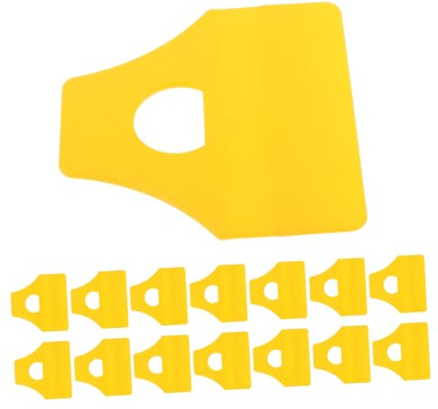 TOGEVAL 15 Pezzi Spatole Plastiche Morbide per Stuccatura Auto Raschietti Perforati Resistenti per Pellicole e Adesivi Auto Applicatori Versatili per Epoxy e Vernici Protezione Superfici e