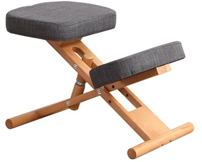 Generisch Kniestuhl, Verstellbarer Knieschreibtischstuhl Aus Holz, Ergonomischer Haltungsstuhl Mit Hochelastischem Schwamm, for Das Arbeitsstudium Von Zu Hause Aus(Style 5)
