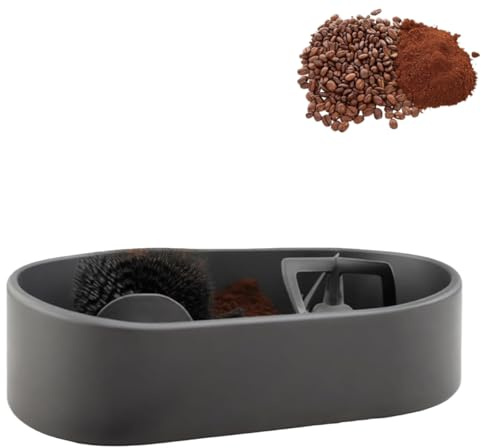 Coffee Portion Cleaning Kit, Electric Automatic Coffee Grounds Cartridge Cleaner, Suitable for 51/53/58mm, Equipped with Stabilizing Stand and Deep Cleaning Brush