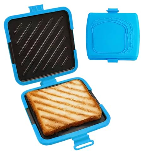 Sandwichmaker pressa portatile rivestita – Utensile da cucina Grill formaggio Maker, Versatile, tostapane per la colazione, snack, feste, viaggi, casa, dormitorio, riunioni | Multipurpose Outdoor