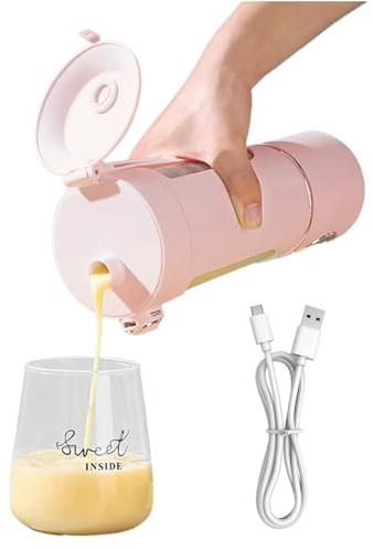 Batidora portátil de 700 ml, batidora de frutas, herramienta de cocina, extractor de personal para batidos, para mujeres, hombres, adolescentes, adultos, cocina, sala de deporte,