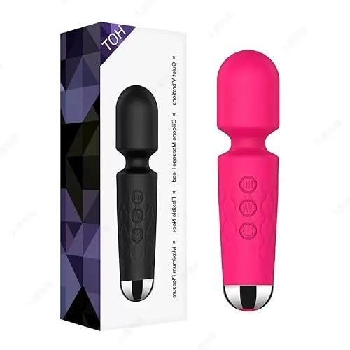 Mini Portable Electric Waterproof Silicone Personal Back Massager 20 Modes | Multifunctional, 20 Modes 8 Speed, Waterproof, Handheld Neck Muscle, Rechargeable