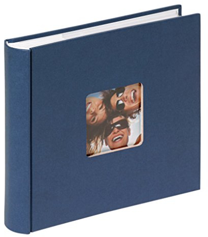 walther design Album Fotografico Blu 200 Foto 10 x 15 cm Album per Appunti con Copertina Ritagliata, Fun ME-110-L