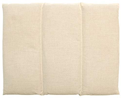 Coussin aux grains d'épeautre biologique - Taille 40x30-3 compartiments - nature - Coton Bio - Coussin thermique - Coussin aux graines - Compresse froide