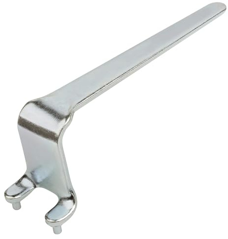 wolfcraft Clé Déportée pour Meuleuse d’Angle, Écartement 35 mm | Outil robuste en acier pour écrous à bride bas, compatible avec meuleuses standard et tous disques, 2458000