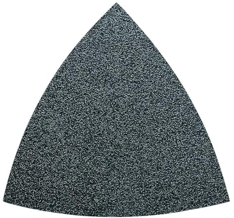 FEIN 35 Schleifblätter Zirkon Korn 80, Kantenlänge 80 mm, für extrem harten Oberflächen (Parkettlacke oder metall), ungelocht, für den Einsatz mit und ohne Staubabsaugung, Klettenschnellbefestigung.