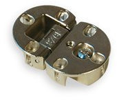 1 cerniera per mobili, cerniera da incasso per anta a ribalta, metallo nichelato, diametro 35 mm