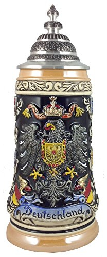 Zöller & Born Bierkrug Deutschland mit Bundesländerwappen Seidel 0,5 Liter Bierseidel ZO 1939/996