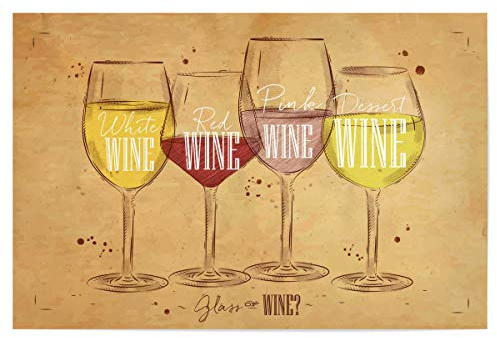 artboxONE Poster 90x60 cm Schwarzweiß Glas of Wine 02 hochwertiger Design Kunstdruck - Bild Alkohol Banner
