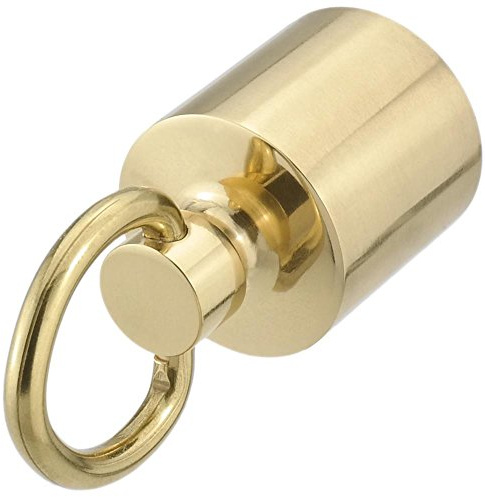 'Kanirope® cuerda Tope con anillo de latón brillante para pasamanos de 30 mm Escaleras cuerda Barrera cuerda