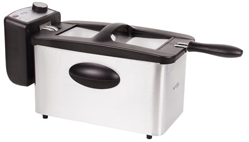 Cofan Friteuse Électrique | Modèle Riaza | Fabriqué en Acier Inoxydable Brossé | 2000 W | Capacité 3 L