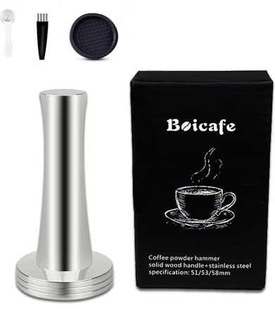 Boicafe Coffee Tamper 39mm 40mm, Espresso Tamper 39mm 40mm, 39mm 40mm 304 Stainless Steel Espresso Coffee Tamper with Mat