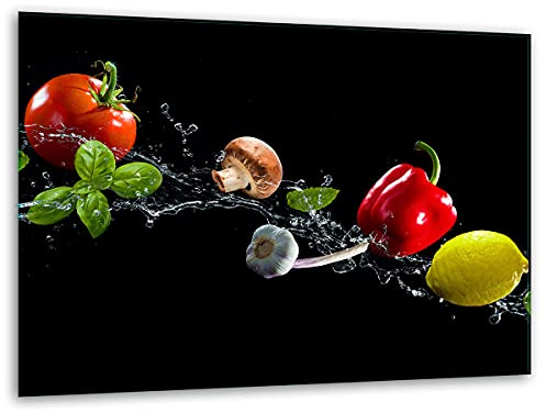 TMK ArtDeko – skärbräda glas – glasskärbräda för köket 40 x 30 cm – robust, hygienisk och halkfri – skärbräda i glas – extra arbetsyta – mångsidig användning