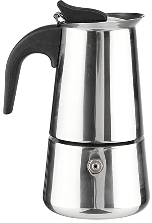Caffettiera in acciaio inox per 2 tazze, caffettiera e caffè