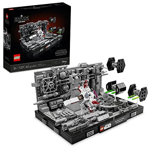Lego Star Wars Todesstern TrenchRun Diorama 75329 Bauset für Erwachsene; Ziegelbau-Sammelstück zum Ausstellen (665 Teile)