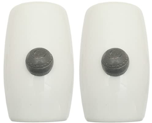 Bowls Ball China Salt and Pepper Shakers Cruet Set Modern White CSP 459