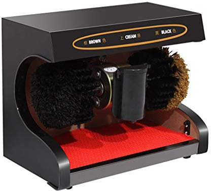 SXYKXYDL Cireuse à Chaussures, Machine à cirer Les Chaussures, Pied de lit en Acier Inoxydable, Induction Automatique avec boîte à Huile, pour Usage Domestique et Commercial (Couleur : B)