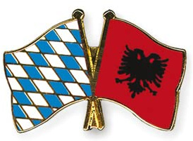 Bayern-Albanien Freundschafts Pin | Oktoberfest Pin Anstecker Bayern