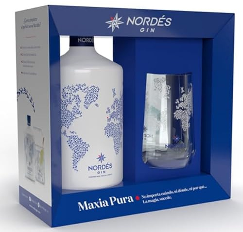 Ginebra Premium Nordés con Vaso Bajo de Regalo - Pack de 70 cl