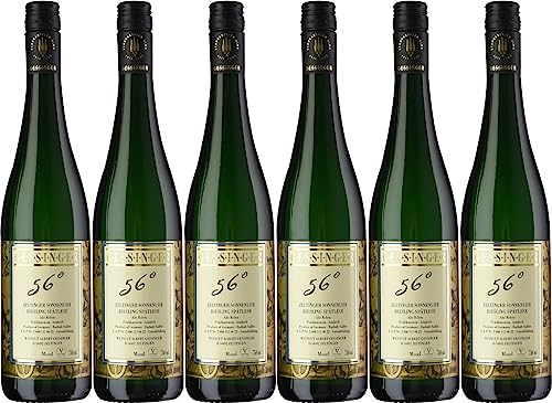 Gessinger 56° - Zeltinger Sonnenuhr Riesling Spätlese 2022 Feinherb (6 x 0.75 l)