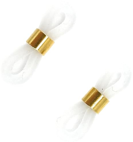Premium Brillenkettenhalter - Brillenösen - Brillenschlaufen - Brillenkettenenden 4 Stück - 2 Paar