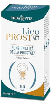 ERBA VITA Licoprost Act integratore alimentare con Licopene e Teupol10P (estratto di Ajuga reptans da colture cellulari) ricco in teupolioside - Formato 60 Capsule