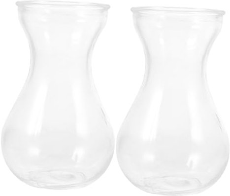 2St Hyazinthenvase Pflanzenvase Glasvase für hydroponische Pflanzen Pflanzendekor Ornament transparente Bastelvase aus Glas Blumenarrangement Glasvase einzigartig schmücken