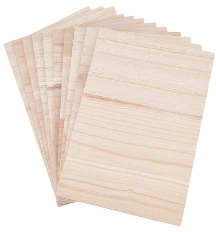 F Fityle 10Pcs Karate Brechen Bord Taekwondo Bord Holz Tragbare Zubehör Karate Bord Boxen Ausrüstung Holz Brechen Bord, 0.9 cm Dicke
