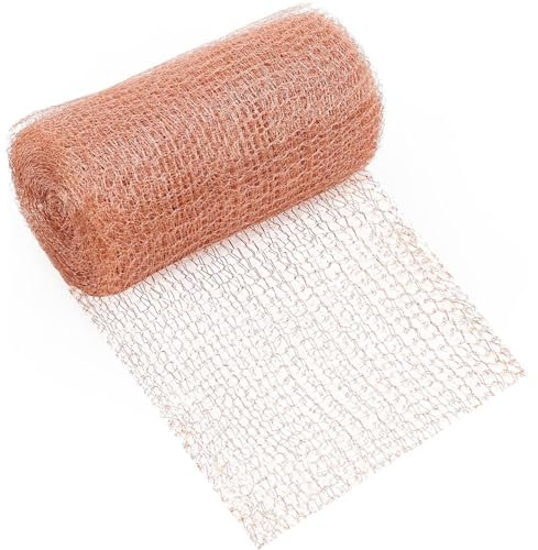 Copper Mesh | Cuttable Double-Layer Pure Copper Slug Barrier Roll | Filler Blocker, Anti Snail Fence, Wire Mesh for Mice Control
