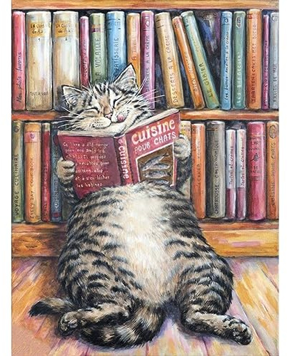 Acudotr Diamond Painting Erwachsene Set, 5D Katze Diamant Painting Kits Bilder für Erwachsene, DIY Diamant Malerei Diamond Art Kits Set für Wanddekor, 30x40cm