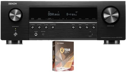 Denon AVR-S770H 7.2ch 8K Smart AV Receiver with Voice Control and DTS:X with 4 Year Amber Protection Plan (2023)
