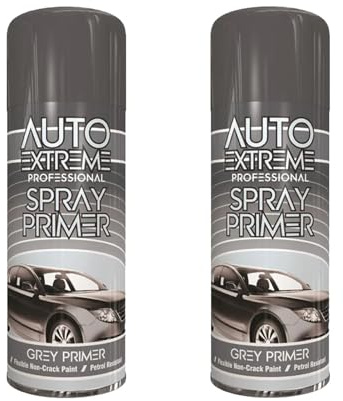 SDMAX Grey Primer Spray Paint, Matte Finish, Fast Drying, Non-Cracking Coating, Easy To Use, Long Lasting, Lightweight And Portable, Multipurpose Use, 400ml (2PCS)