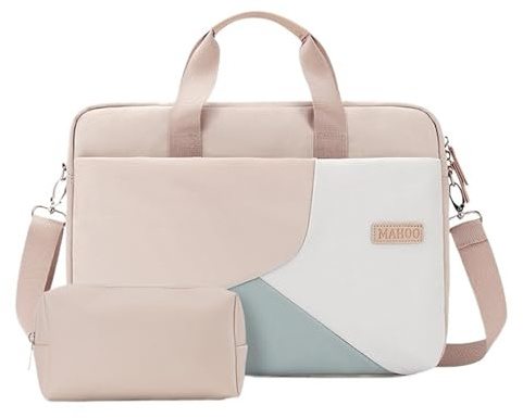 XIAOYIBAIHUOUK Maletín cruzado for ordenador portátil for mujer, bolso impermeable for ordenador portátil a la moda(With Power Pack,15-16)
