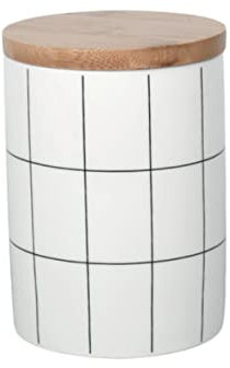 Cabilock Conteneur Céramique Rond Avec Couvercle Hermétique Récipient Décoratif Pour Bonbons Céréales Et Autres Aliments Moyenne Pour Cuisine Salle à Manger