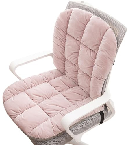 Cojín para silla de respaldo alto, almohadilla de asiento suave, soporte ergonómico para respaldo, cojín antideslizante para silla de oficina, tela transpirable, acolchado cómodo para el lugar de