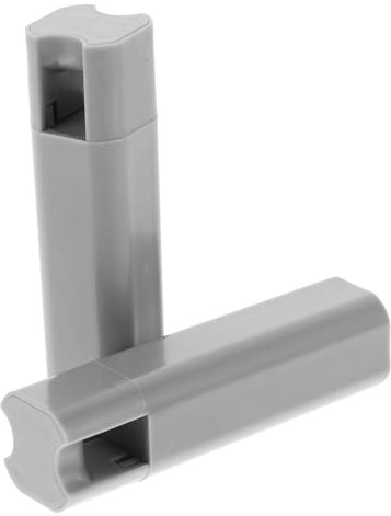 HONITANO 2pcs Window Blind Cord Pull Ends Weighted Pendant, Frosted Gray Plastic Handles for Roller Shades and Vertical Window Curtains, 80g Windproof Blind Cord Drops for Home Curtain Accessories