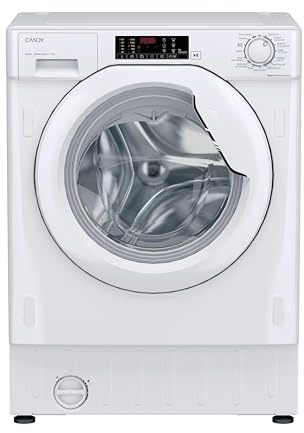 Candy Smart Integrated Washing Machine, 9 Kg Wash Capacity, 1400 RPM, A Rated, 3 Rapid Cycles, White, 60x53x82 cm - CBW 494DWM5-80