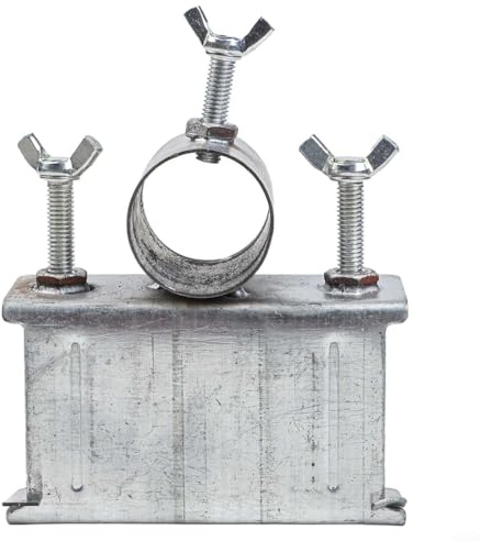 Yuanpgky Soporte de hierro resistente para paraguas para uso en exteriores con herramienta, instalación y tamaño versátil para bancos, cubiertas, patios y entornos de playa