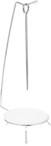 BESPORTBLE Support Suspendu en Acier Inoxydable pour Barbecue avec 2 Aiguilles Pointues Support à Brochettes Compact et Portable Accessoire Barbecue pour Griller Kebabs et Brochettes