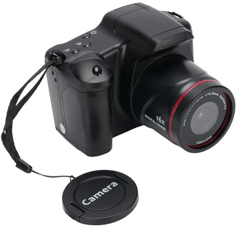 Sxhlseller Cámara Digital 16MP 1080P HD, Cámara Digital Telefoto con Zoom Digital 16X y Pantalla de 2,4 Pulgadas, Cámaras Portátiles para Fotografía Viajes Diarios
